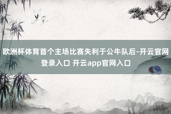 欧洲杯体育首个主场比赛失利于公牛队后-开云官网登录入口 开云app官网入口